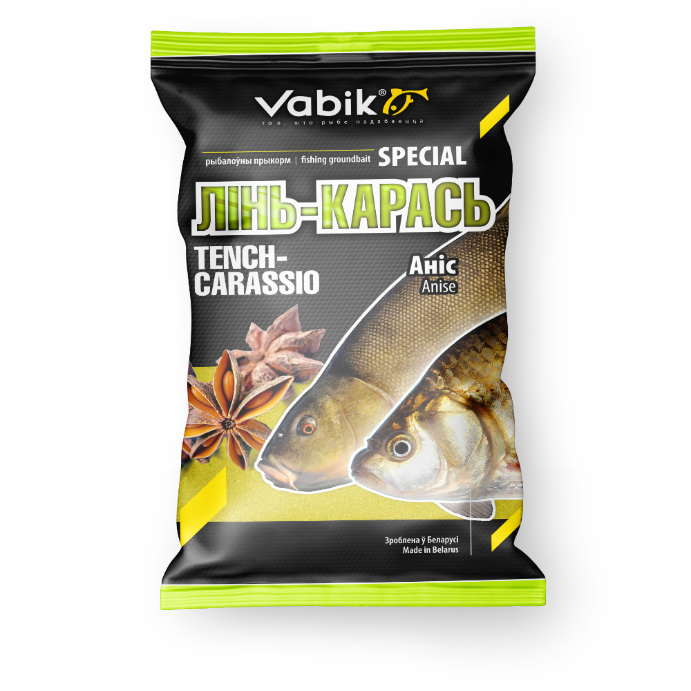 Прикормка Vabik Special Tench-Carassio Anise "Линь-Карась Анис" (коричневая), 1кг