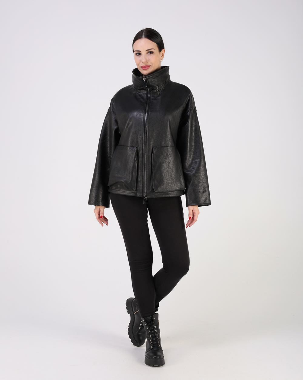 Кожаная куртка демисезонная