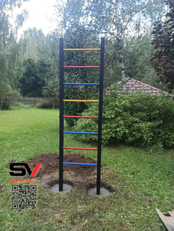 Монтаж уличной шведской стенки Sv Sport (2 вертикальных столба)