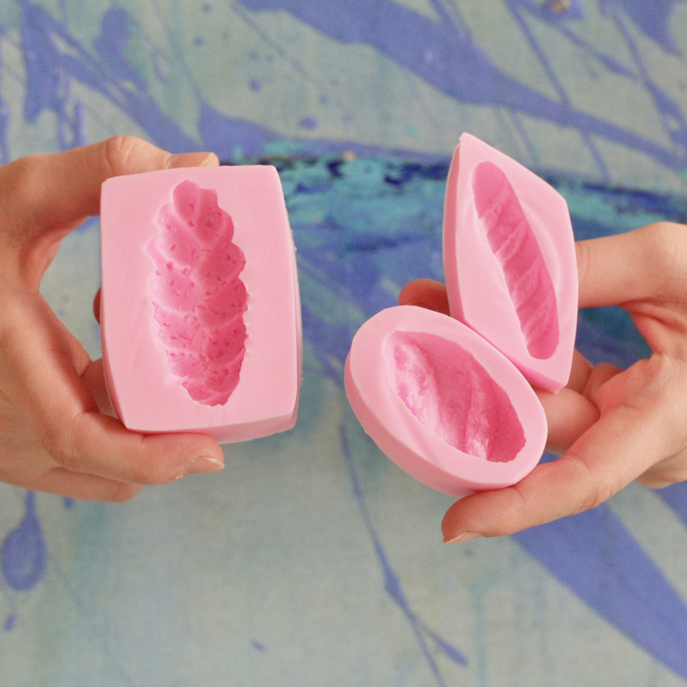 Молды силиконовые для творчества "Набор: Батон, Багет, Хала" / Форма для отливок из мыла, воска, гипса, эпоксидной смолы