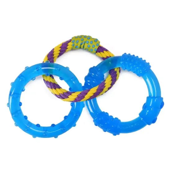 Petstages Orka Dental Links 3 кольца игрушка для собак 23 см