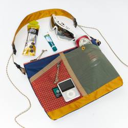 Сумка Sacoche кирпичный/темно-синий/темный хаки