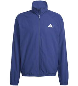 Мужская теннисная куртка Adidas Essentials With Small Logo - dark blue/white