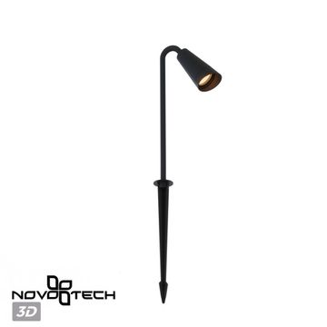 Светильник грунтовый 1*GU10 371059 черный BELL Novotech