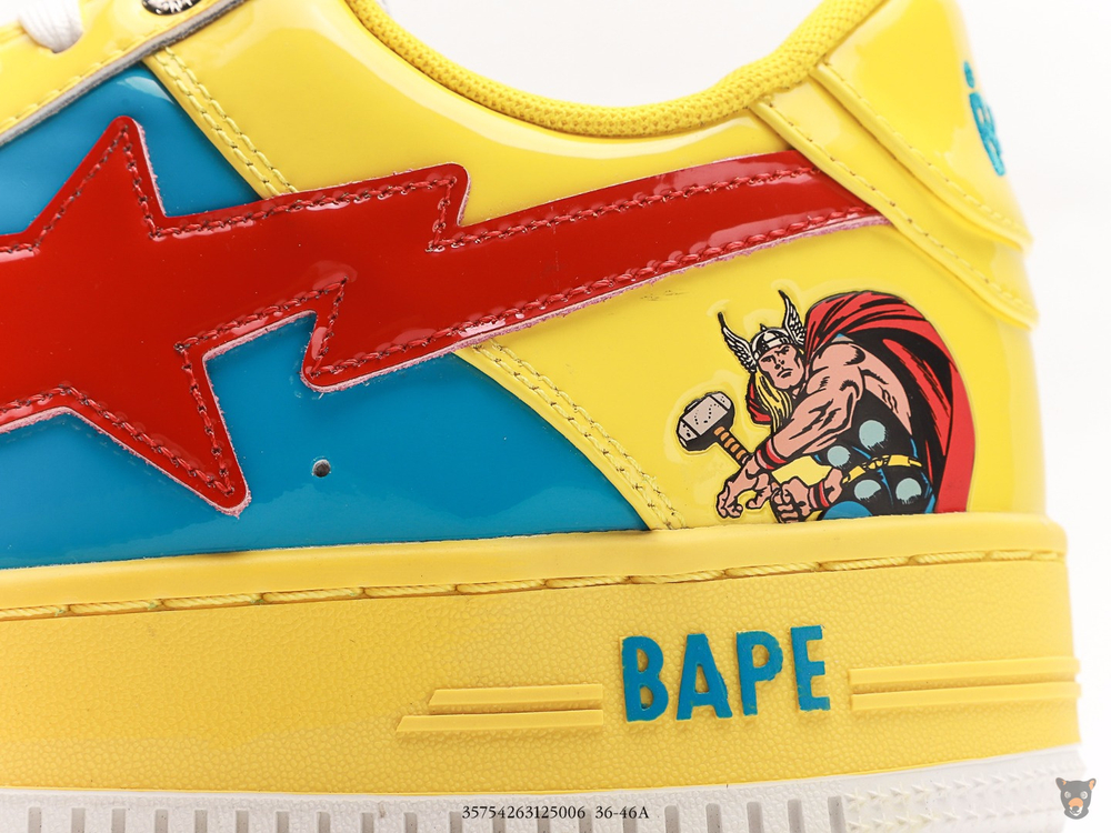 Кроссовки Marvel x Bape STA Low "Thor"