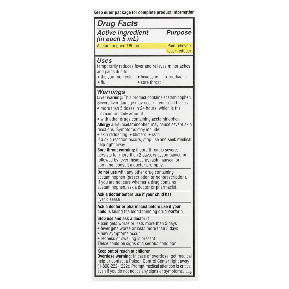 Genexa, Kids 'Pain & Fever, для детей 2–11 лет, органическая вишня, 118 мл (4 жидк. унц.)