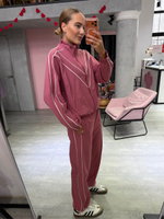 Спортивный костюм Девяностые малиновый