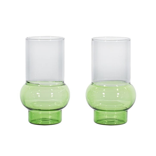 Стакан Bump Tall Green set of 2