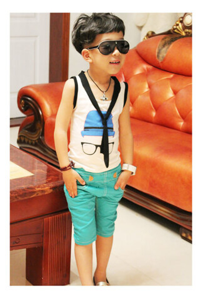 Бриджи детские однотонные с эластичным поясом и карманами