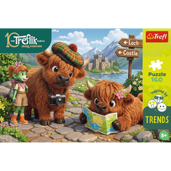Pazl \ Puzzle \ Пазлы Puzzles - "160" Inspired By Trends - A charming cow / KAZSTUDIO SA The Treflik Family