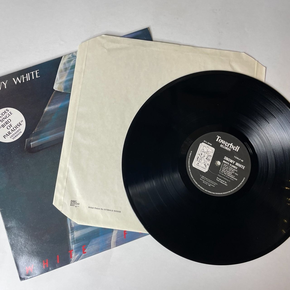Винтажная виниловая пластинка LP Snowy White, White Flames (UK 1983) Open Carefully