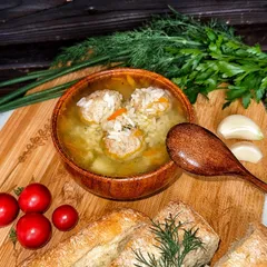 Суп с мясными фрикадельками/350мл