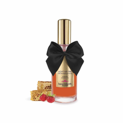 Разогревающее массажное масло Bijoux Indiscrets Light My Fire, клубника и мед, 100 мл