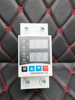 Реле контроля напряжения 63A 220В, с защитой от перегрузки по току 63А (однофазное), на DIN (ДИН) рейку, модульное.