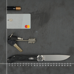 Нож складной Перемен Мысь коричневая (Blackwash)