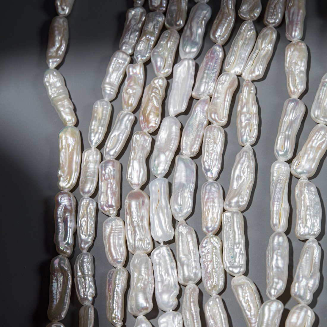 Жемчуг культивированный "Бива", белый, 15-23мм