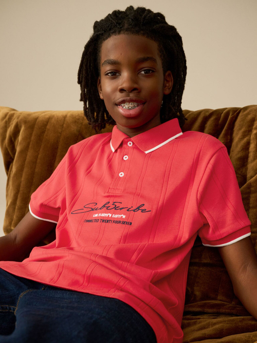 Поло для мальчика Next E98-660, Красный