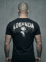 Футболка хлопковая LEGENDA Череп Каратель черный