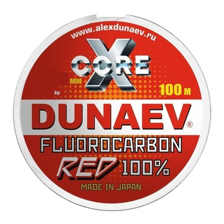 Леска Dunaev Fluorocarbon RED 0.330мм 100м