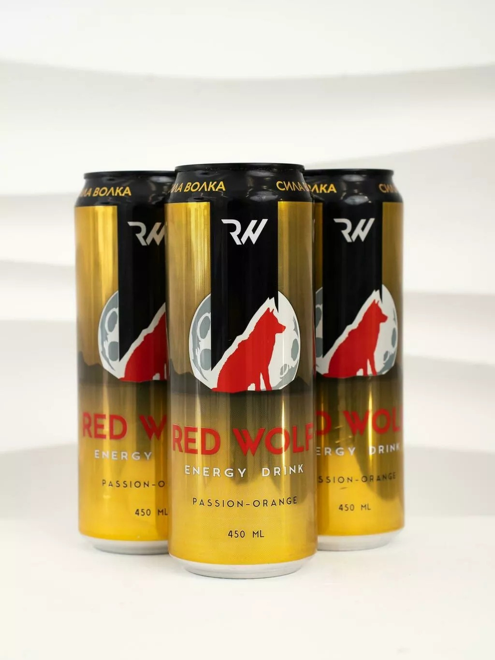 Напиток энергетический Red Wolf Маракуйя-Апельсин 450мл
