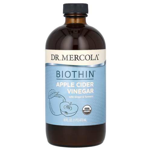 Dr. Mercola, Biothin, яблочный уксус с имбирем и куркумой, 473 мл (16 жидк. унций)