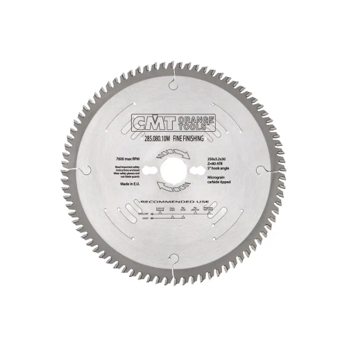 Диск пильный 250x30x3,2/2,2 ATB Z=80 CMT 285.080.10M
