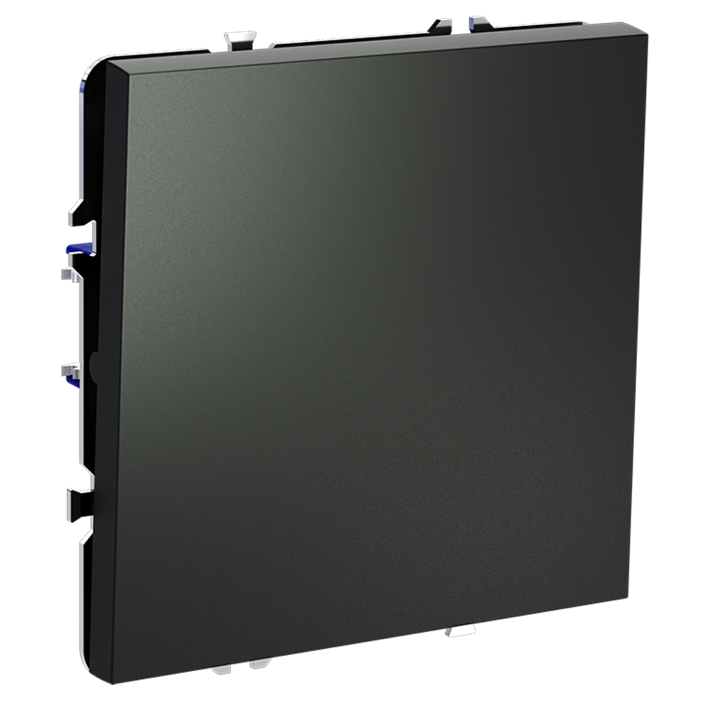 Перекрестный переключатель встраиваемый VOLTUM S70 одноклавишный 10А, (титан)