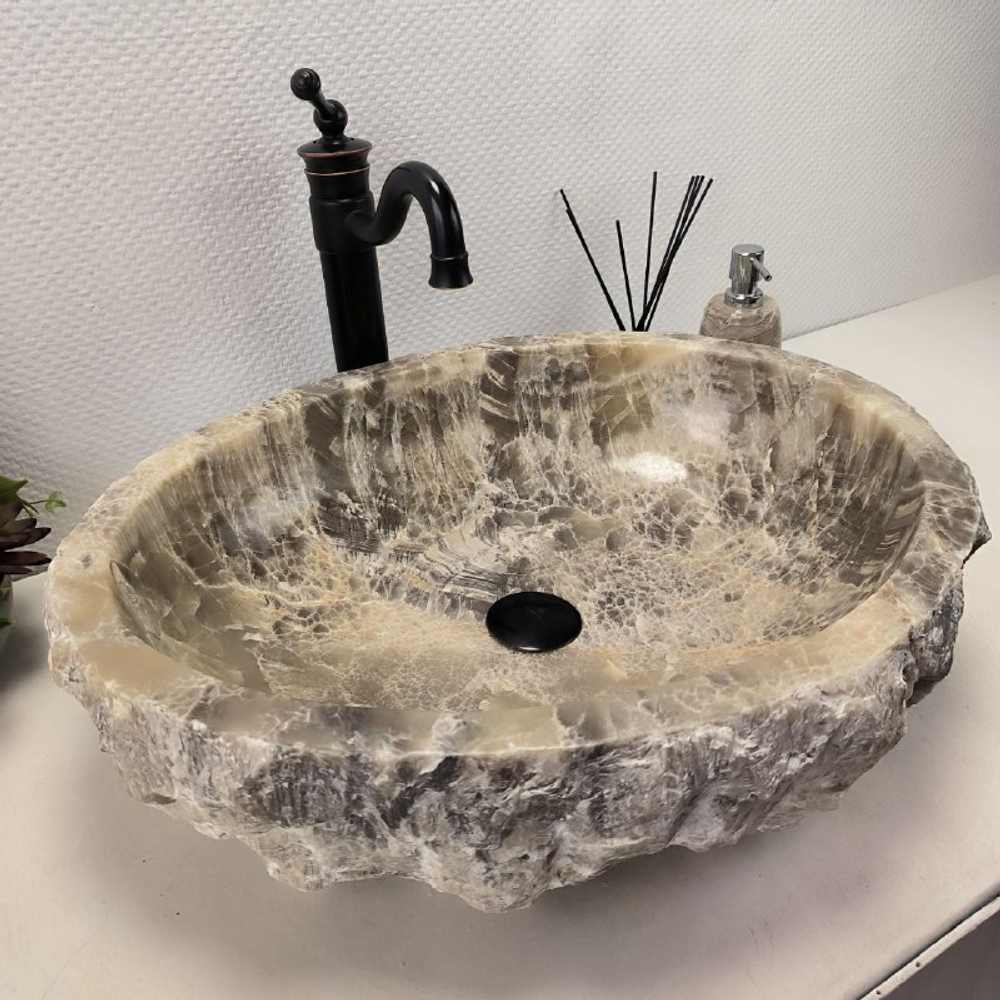 Раковина из оникса Erozy Grey EO-62285 57*47*15 0094