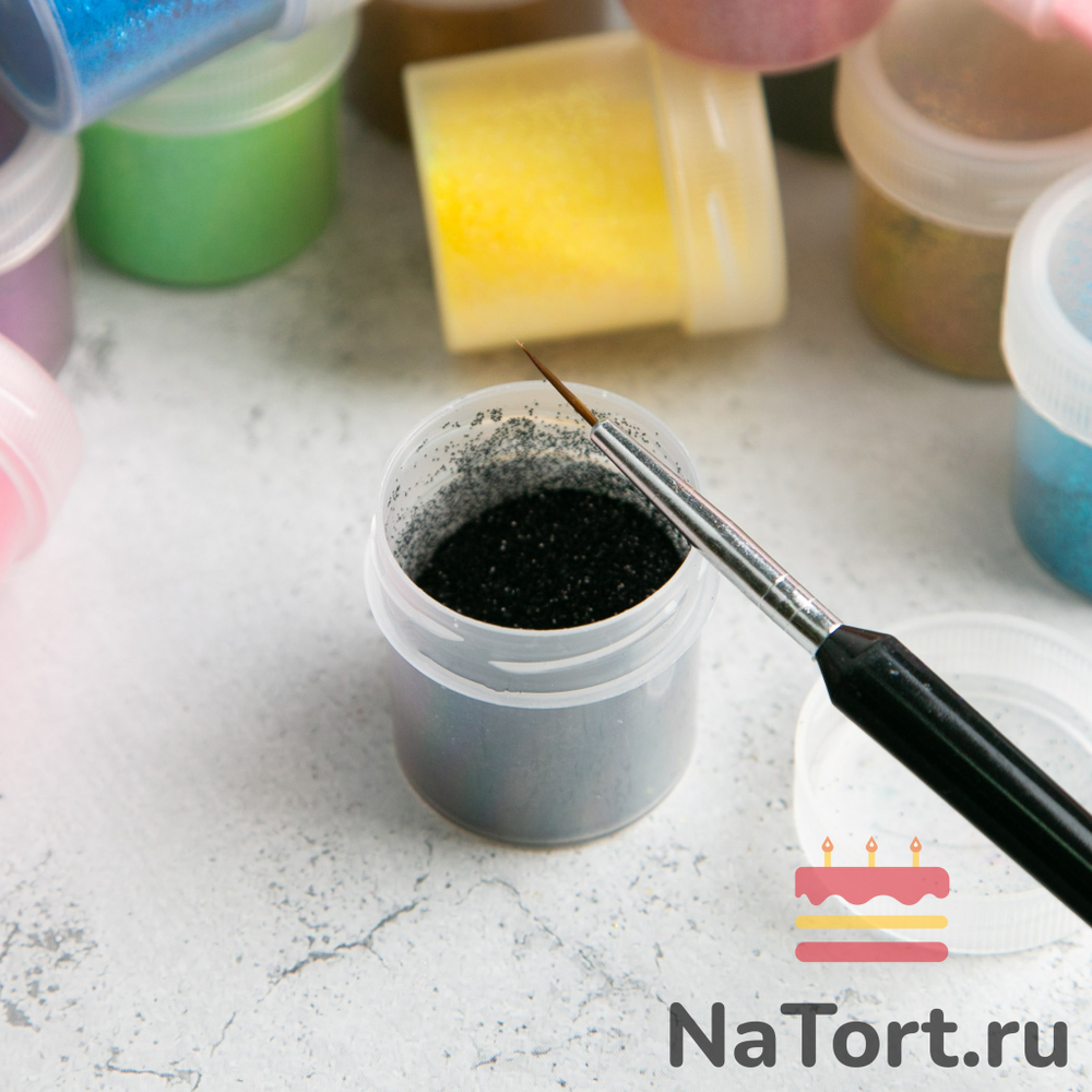 Блестки декоративные «Черный» 10 гр