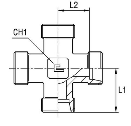 Соединение PX DL12 М18х1.5 (корпус) CAST