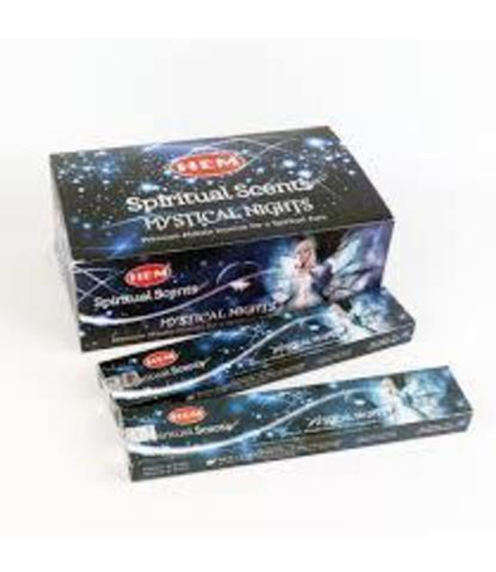 HEM Spiritual Scents Mystical Nights Благовоние-масала Мистические ночи (розовое дерево, нероли, иланг-иланг), 15 г