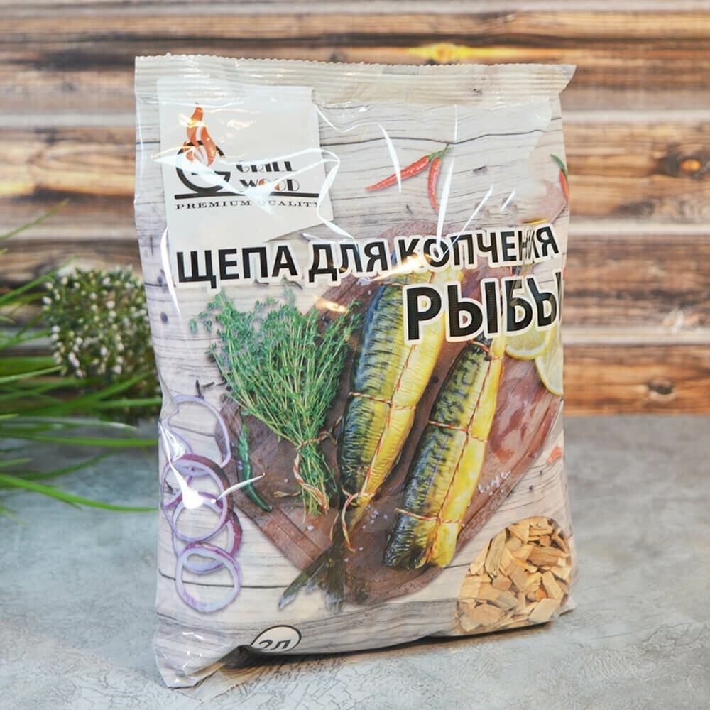 Щепа для копчения рыбы 2л