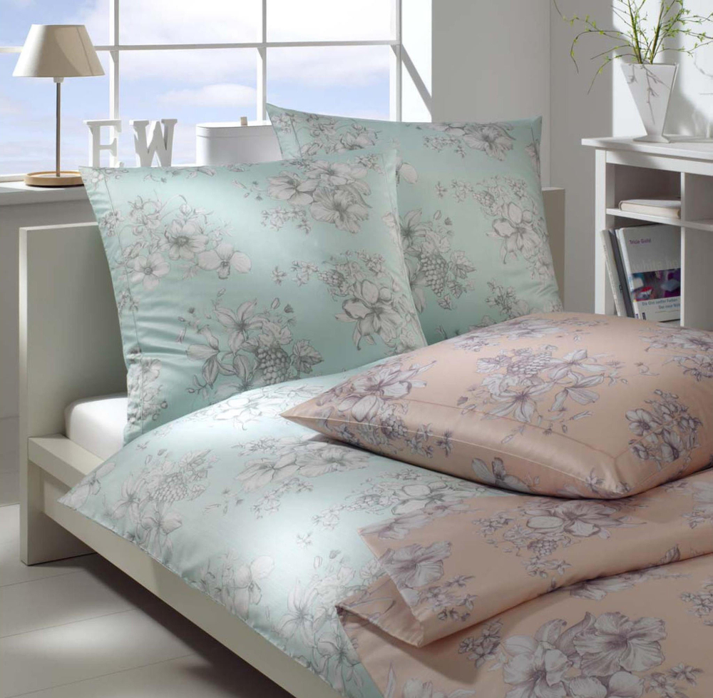 Наволочка 50x70 Elegante Fleurie персиковая