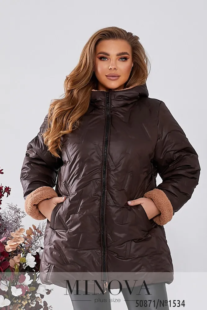 Куртка 1534-Шоколад Minova