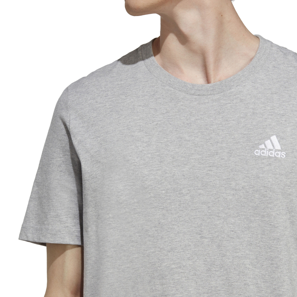 Мужское теннисное поло adidas Essentials Single Jersey Embroidered Small Logo T-Shirt Men - Lightgrey