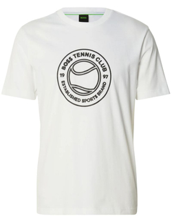 Теннисная футболка BOSS Join Logo - white