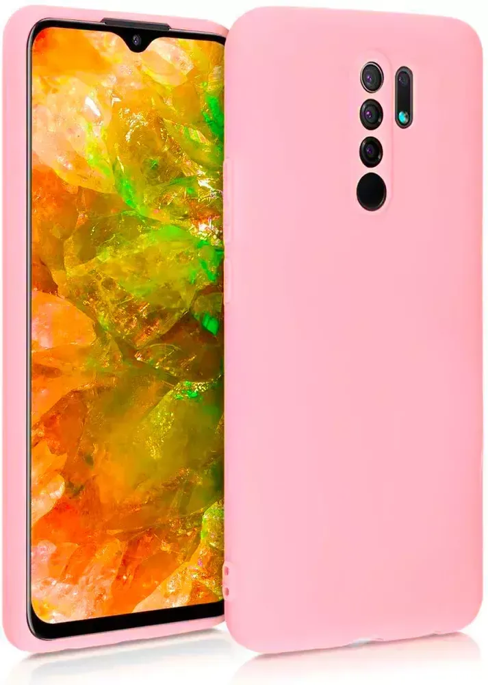 Накладка Xiaomi Redmi 9 силикон матовый Pink Zibelino