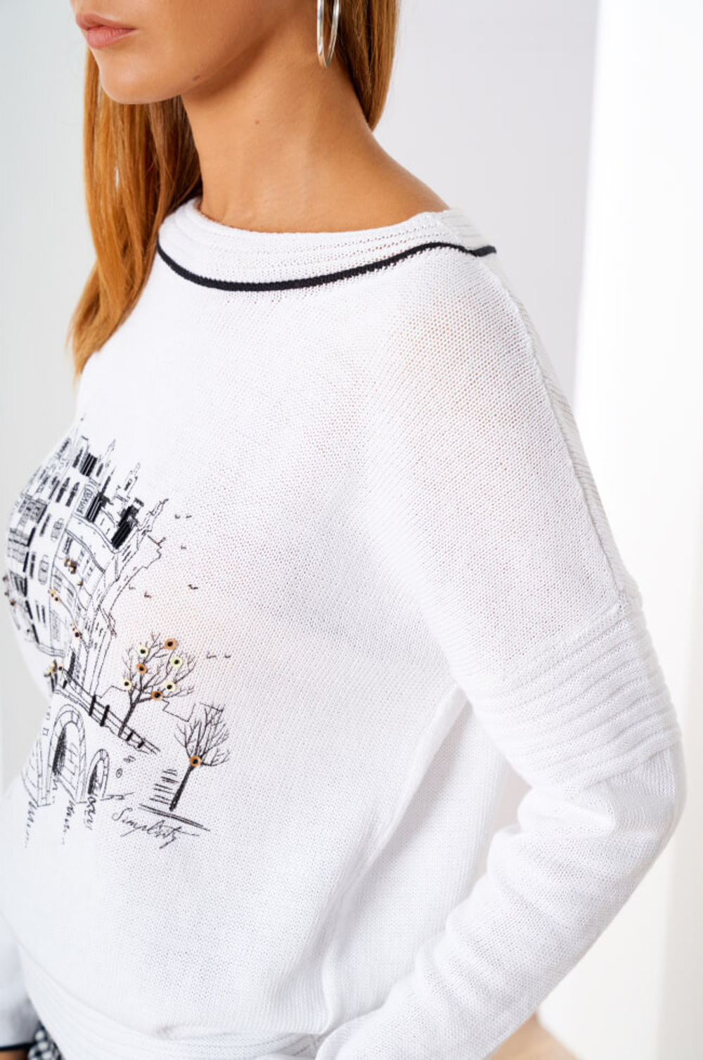 22378 Джемпер женский (белый)
