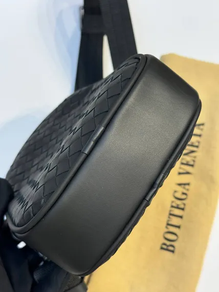 Сумка мессенджер Bottega Venetta, чёрный