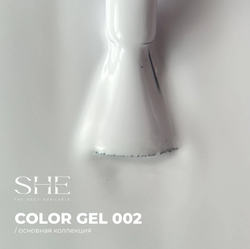She Гель-лак 002 белый, 10мл