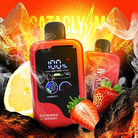 Cataclysm Клубника-лимон 20000 затяжек 20мг (2%)