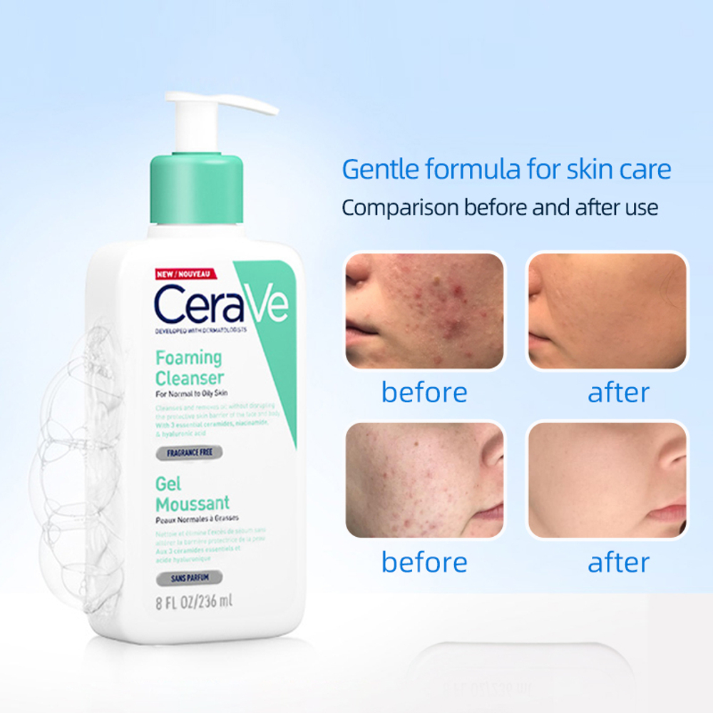 CeraVe Гель для умывания Foaming cleanser for nolmal to oily skin 236ml