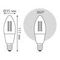Лампа светодиодная диммируемая филаментная Gauss Smart Home Filament E14 4,5W 2700K прозрачная 1230112