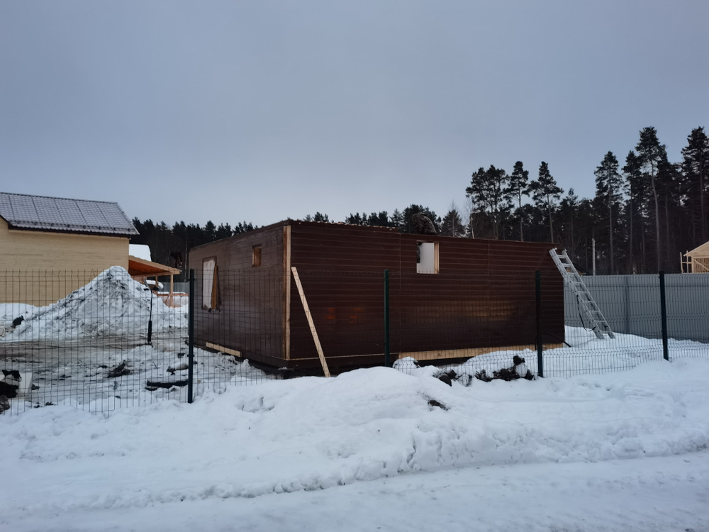 Домокомплект каркасно-панельного дома КДДК-50 размером 7200*7200*2500 мм (LFP панели)