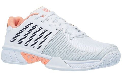 Женские Кроссовки теннисные K-Swiss Express Light 2 Women - white/peach nectar/graystone
