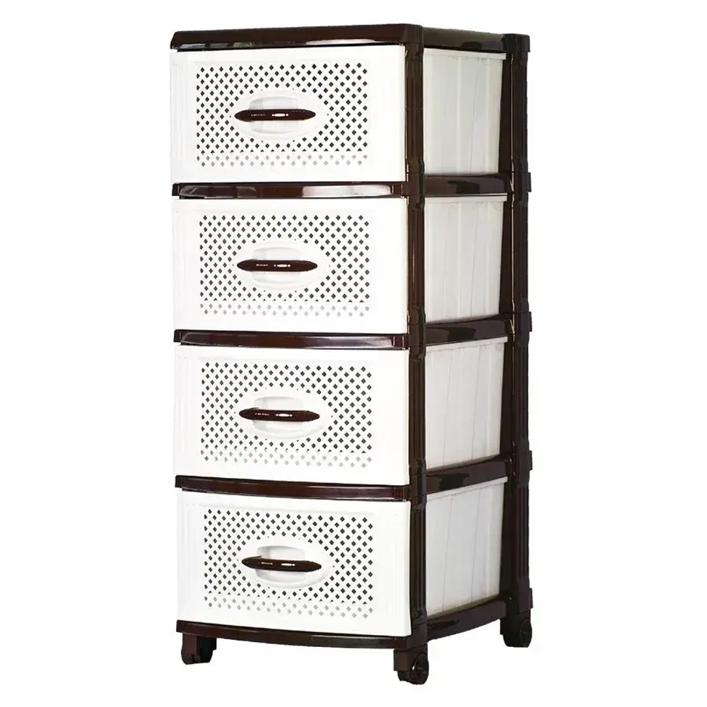 Комод (Шоколадно-белый)