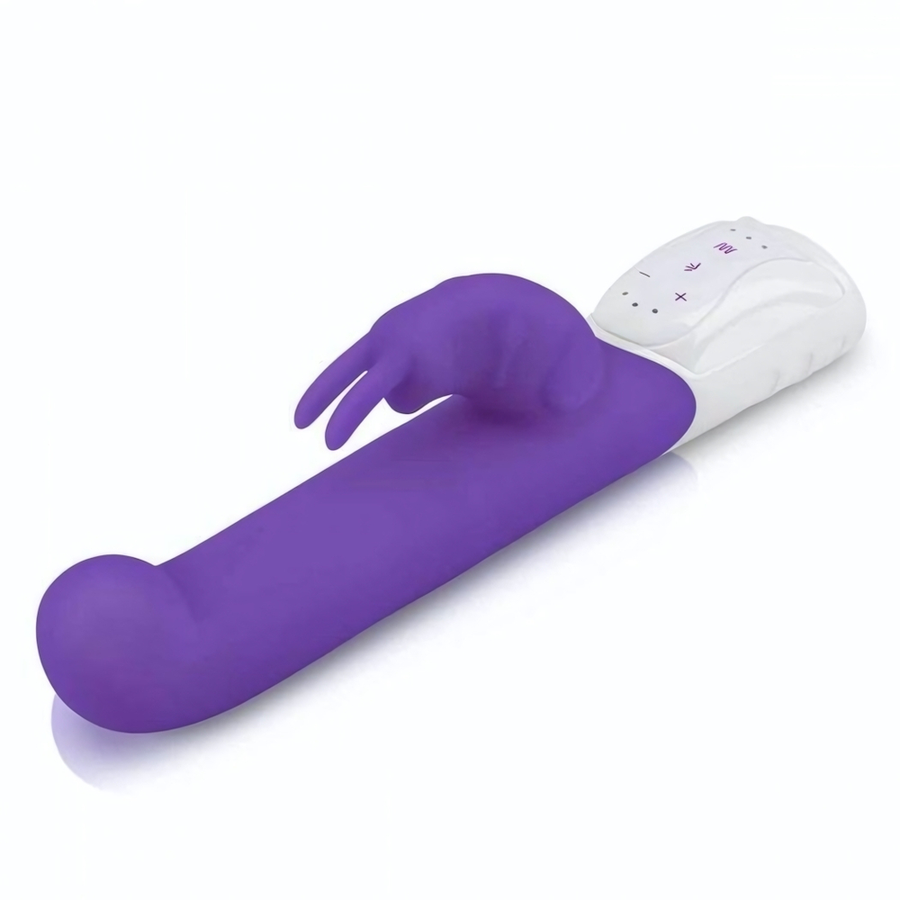Фиолетовый вибромассажер для G-точки Come hither G-Spot Rabbit - 24,5 см. (Цвет: фиолетовый)