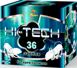 Батарея салютов HI-TECH 36 залпов, калибр 0.8