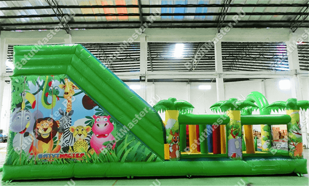 Коммерческий надувной батут "Джунгли малый"