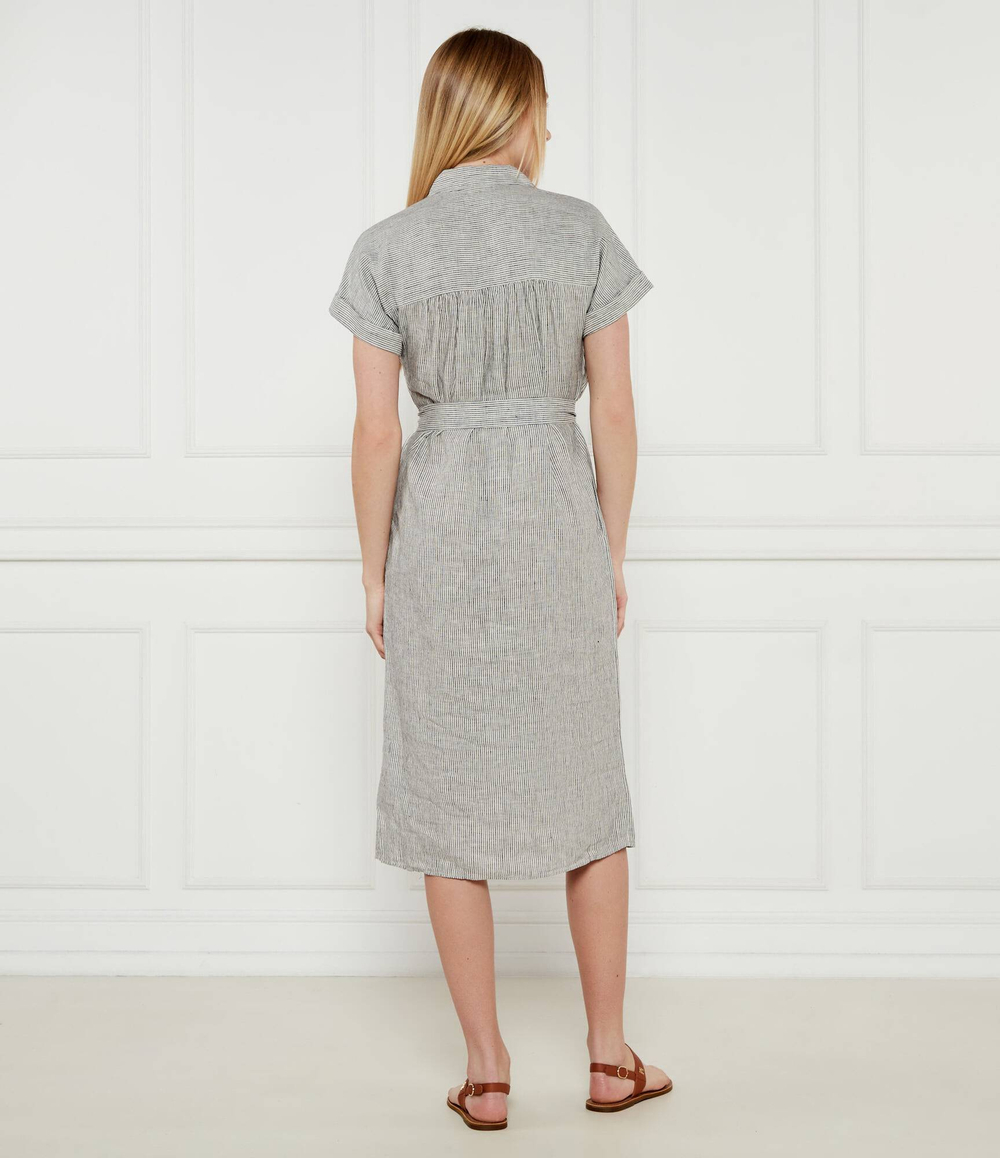 Льняное платье с ремешком Tommy Hilfiger - черный(WW0WW44653)